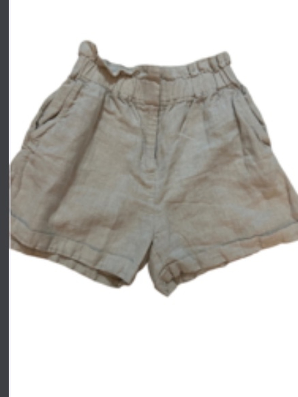 Witchery Linen Paperbag Waist Shorts off white 6